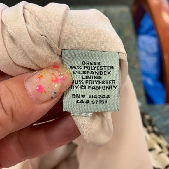 Eliza J Watercolor Leopard Belted Dress 16W NWT Mob Wife Chic - Picture 7 of 8